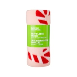 Everyday Essentials Cozy Fleece Throw - Candy Cane 1 ea, $10.00/1ea