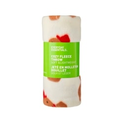 Everyday Essentials Jeté en molleton douillet – bonhommes en pain d’épice 1 ea, 10,00 $/1ch