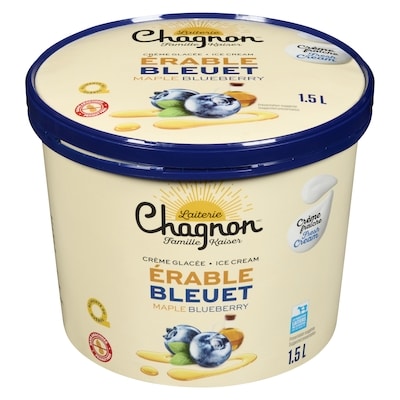 Chagnon Ice Cream Maple Blueberry 1500 ml, $0.47/100ml