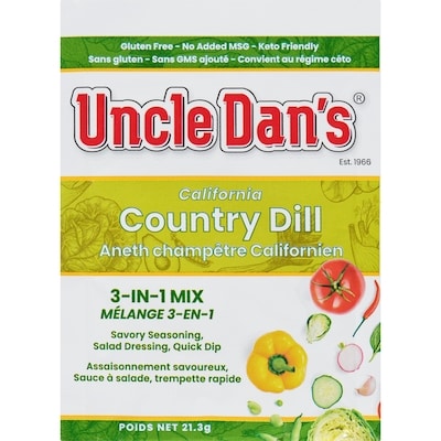 Uncle Dan's 3-In-1 Mix California Country Dill 21.3 g, $10.75/100g