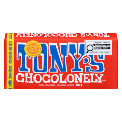 Tony's Chocolonely Chocolat au lait 180 g, 4,99 $/100g