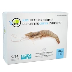 IFC seafood Raw Head-On Shrimp 454 g, $3.08/100g