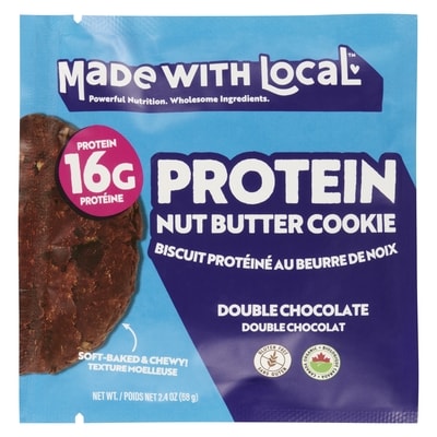 Made with Local Protein Nut Butter Cookie Double Chocolate 68 g, $5.87/100g