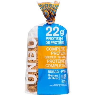 Unbun Bread Complete Protein Seeded 535 g, $2.43/100g