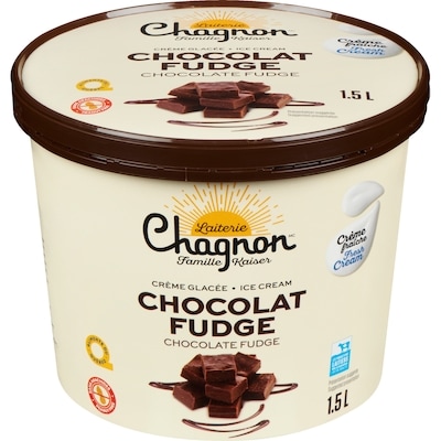 Chagnon Crème glacée chocolat fudge 1500 ml, 0,47 $/100ml
