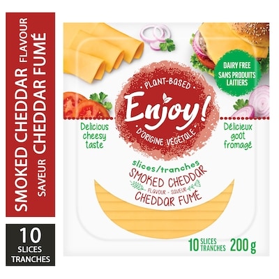 Enjoy Life Dairy-Free Smoked Cheddar Style Slices 200 g, $3.25/100g