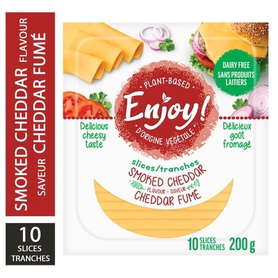 Enjoy Life Fromage de type cheddar fumé en tranches sans produits laitiers 200 g, 3,25 $/100g