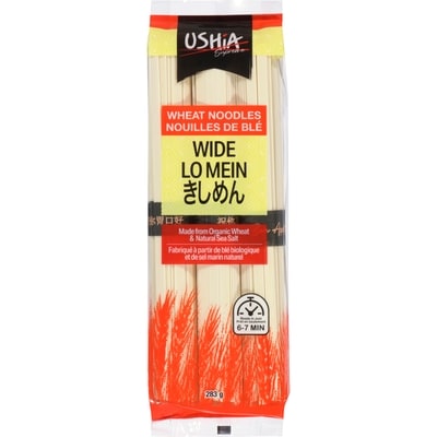 Ushia Nouilles de blé wide lo mein 283 g, 1,02 $/100g
