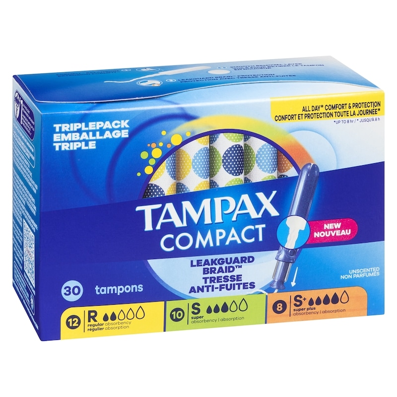Compact Tampons Triplepack - Regular, Super, Super+