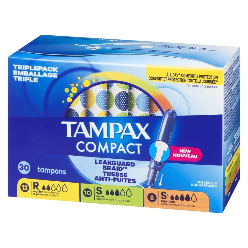 Compact Tampons Triplepack - Regular, Super, Super+