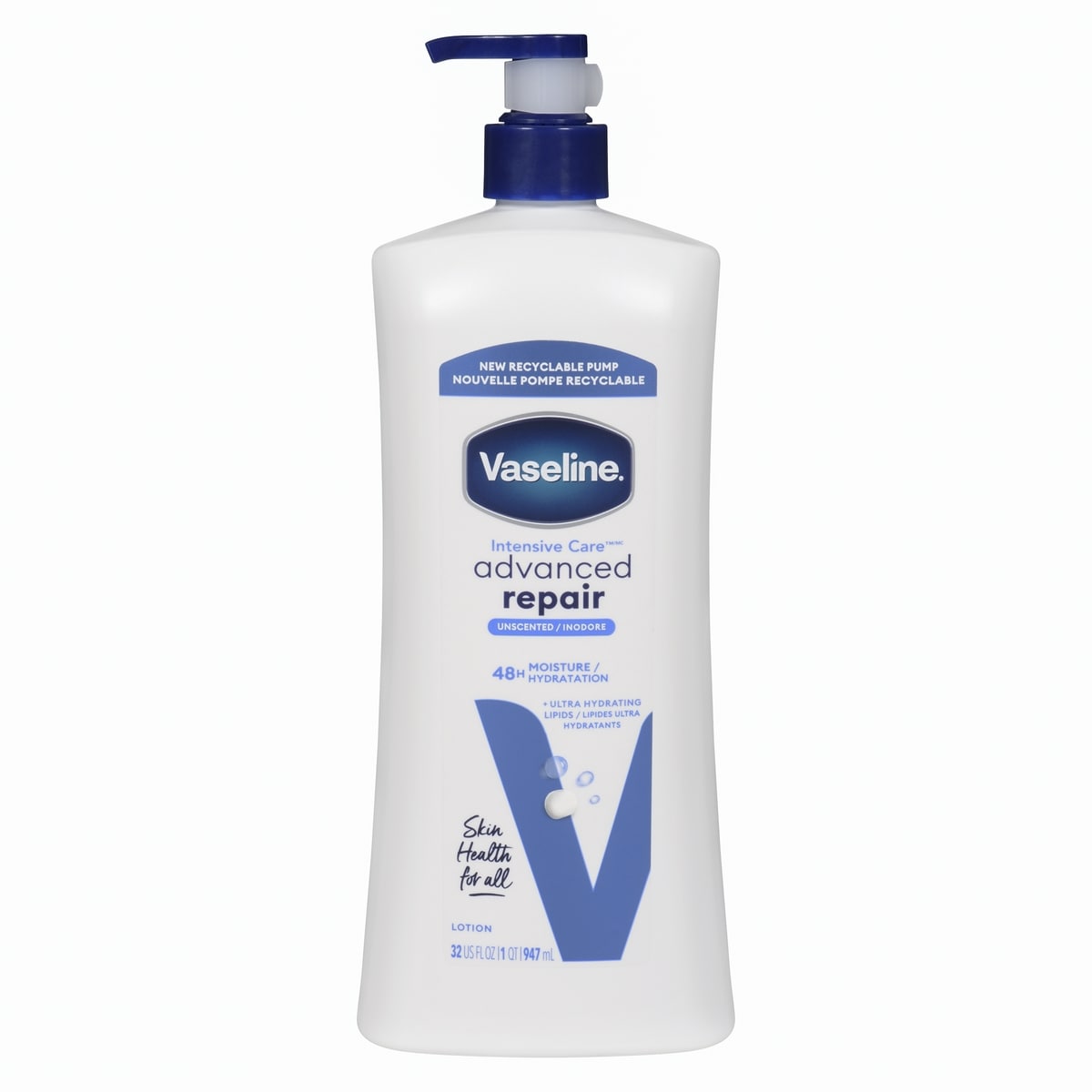 Vaseline Lotion Advanced Repair Unscented 947 ml, $2.01/100ml