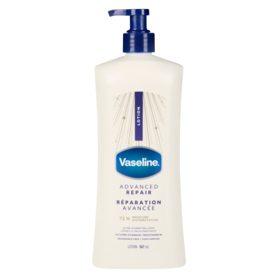 Vaseline Lotion Advanced Repair Unscented 947 ml, $2.06/100ml