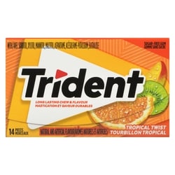 TRIDENT Sugar-Free Gum Tropical Twist - 14 ea | Zehrs