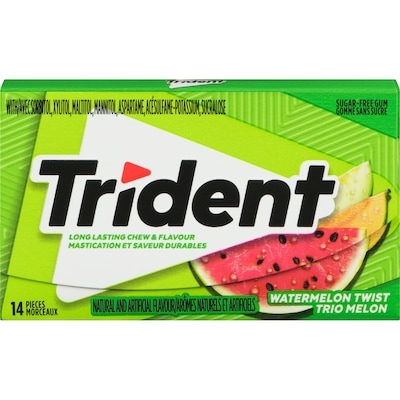 TRIDENT Sugar-Free Gum Watermelon Twist, Case 12x14.0 ea, $0.10/1ea