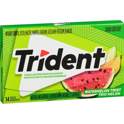Gomme sans sucre trio melon, cas