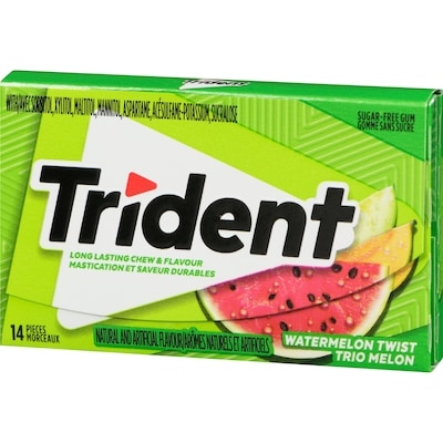 Gomme sans sucre trio melon, cas