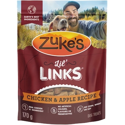 ZUKES Zuke's Lil’ Links Chicken and Apple Recipe Training Treats, Dog Treats 170 g, $5.59/100g