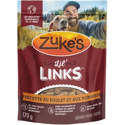 ZUKES Zuke's  gâteries d'entraînement à la recette de poulet et de pommes, gâteries pour chiens 170 g, 5,00 $/100g