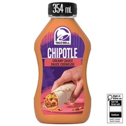 Taco Bell Sauce chipotle crémeuse, bouteille 354 ml, 1,69 $/100ml