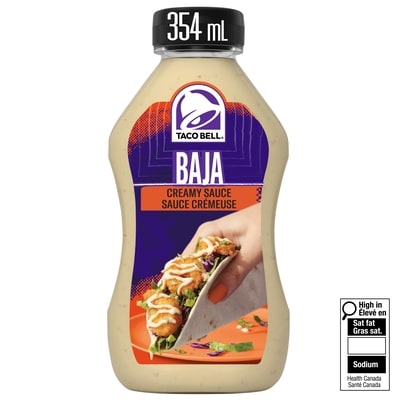 Taco Bell Sauce baja crémeuse, bouteille 354 ml, 1,69 $/100ml