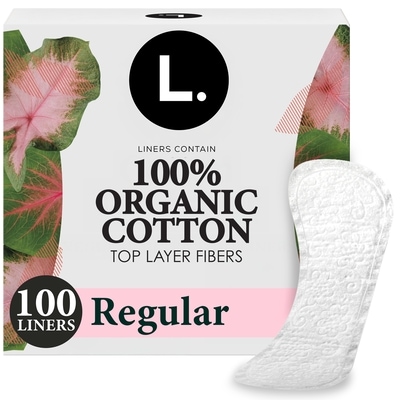 L. Ultra Thin Liners for Women, Regular Coverage, Cotton Top Layer, Unscented Pantiliners, 100 Count 100 ea, $0.16/1ea