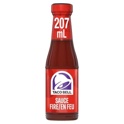 Taco Bell Sauce en feu, bouteille 207 ml, 1,45 $/100ml