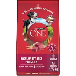Purina ONE équilibre du microbiome formule bœuf et riz, nourriture sèche pour chien 1.72 kg, 0,87 $/100g