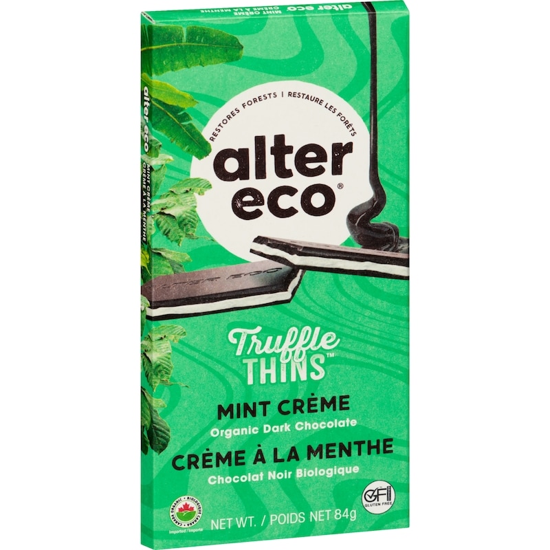 Truffle Thins Organic Dark Chocolate Mint Crème
