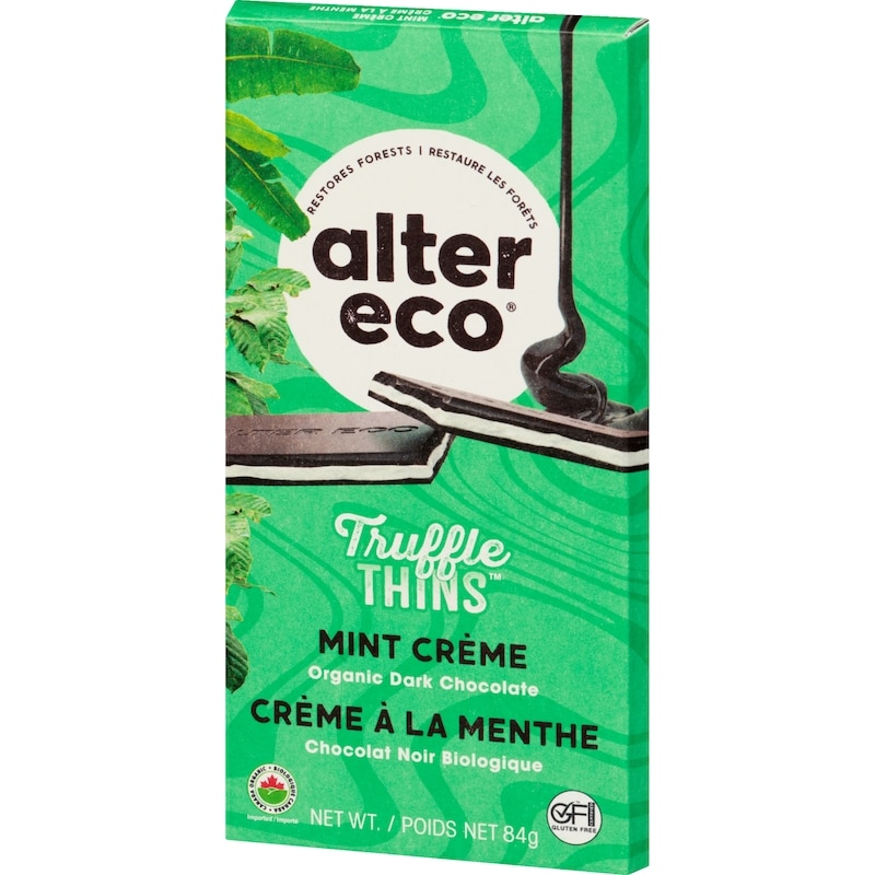 Truffle Thins Organic Dark Chocolate Mint Crème