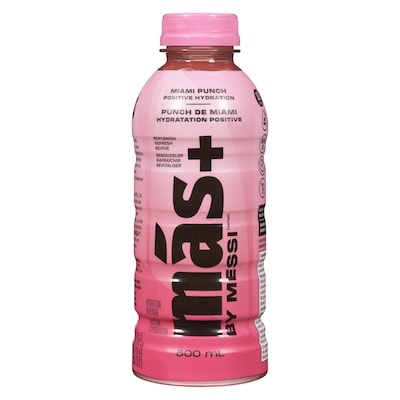 MAS+ Hydration Beverage Miami Punch Positive Hydration 500 ml, $0.80/100ml