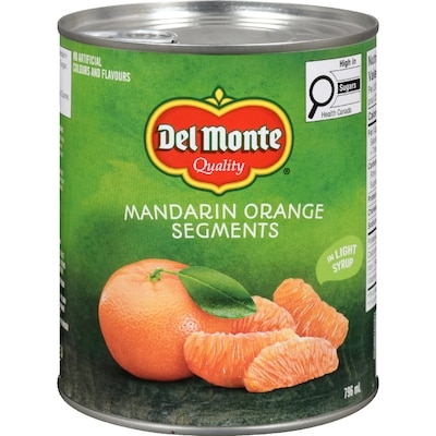Del Monte Mandarin Orange Segments In Light Syrup 796 ml, $0.63/100ml