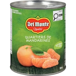 Del Monte Quartiers de mandarines dans un sirop léger 796 ml, 0,63 $/100ml