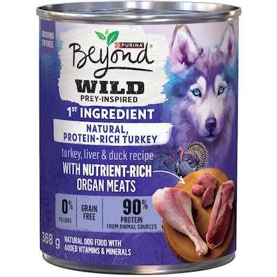 Purina Beyond Wild Turkey, Liver & Duck Recipe, Wet Dog Food 368 g, $0.81/100g