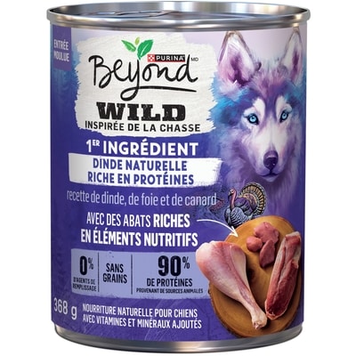 Purina Beyond wild recette de dinde, foie et canard, nourriture humide pour chiens 368 g, 0,89 $/100g