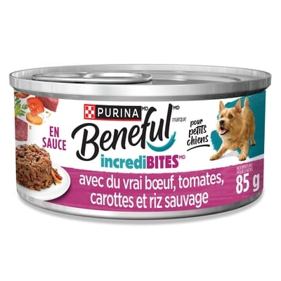 Beneful Beneful incredibites nourriture humide pour chiens en sauce avec du vrai bœuf 85 g, 1,52 $/100g