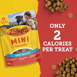 ZUKES Zuke's Mini Naturals Tender Bites Beef Recipe, Dog Treats
