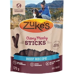 ZUKES Zuke's Chewy Meaty Sticks Beef Recipe, Dog Treats 170 g, $5.59/100g