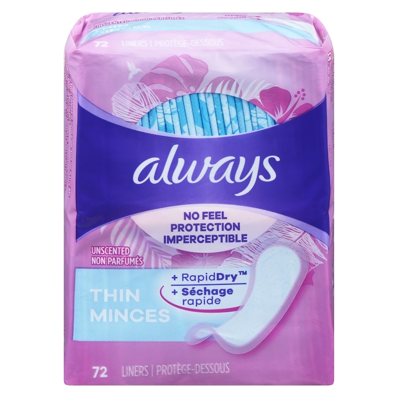 RapidDry Liners, Unscented Thin