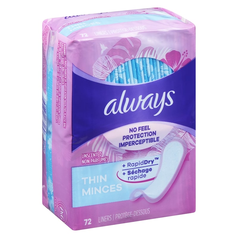 RapidDry Liners, Unscented Thin