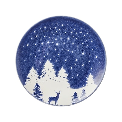 Life at Home Assiette à salade – neige et chevreuil 1 ea, 7,00 $/1ch