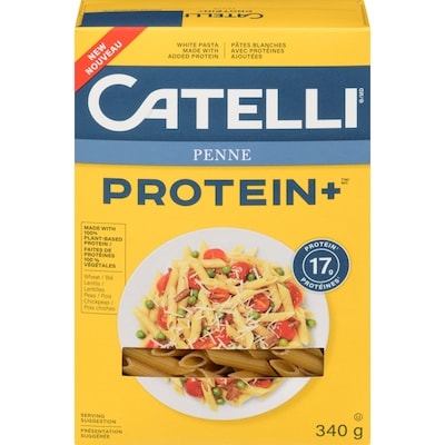 Catelli Protein+ White Pasta Made With Added Protien Penne 340 g, $1.32/100g