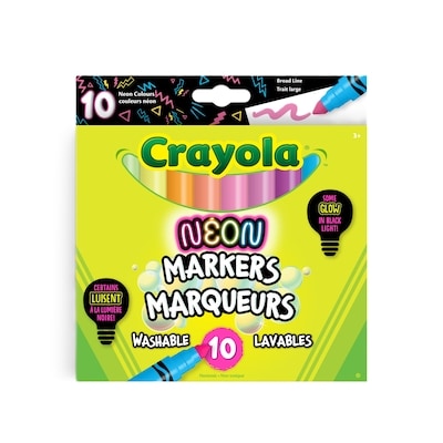 Crayola Neon Markers 10 ea, $0.65/1ea
