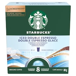 Starbucks Double espresso glacé pour NESPRESSO VERTUO 80 g, 16,24 $/100g