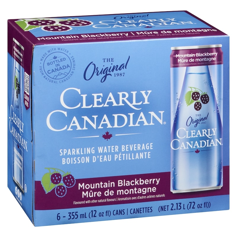 Sparkling Water Beverage Mountain Blackberry
