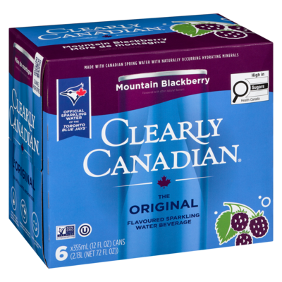 Sparkling Water Beverage Mountain Blackberry