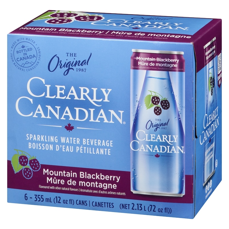 Sparkling Water Beverage Mountain Blackberry