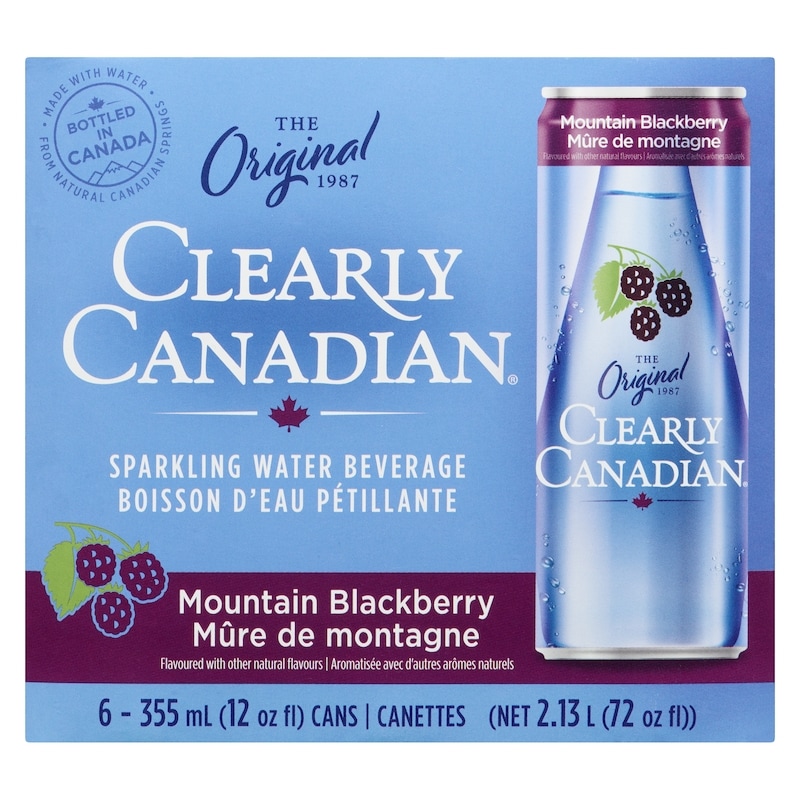 Sparkling Water Beverage Mountain Blackberry