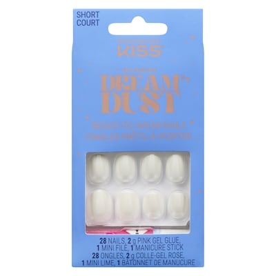 Kiss Gel fantasy dream dust ongles prêts-à-porter court 1 ea, 14,99 $/1ch