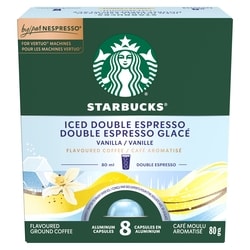 Starbucks Iced Double Espresso Vanilla For NESPRESSO VERTUO 80 g, $16.24/100g