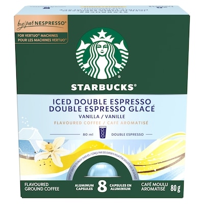 Starbucks Iced Double Espresso Vanilla For NESPRESSO VERTUO 80 g, $16.24/100g